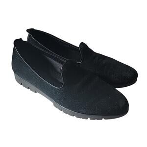 The Flexx Smokin Hot Plush Loafer In Black Suede, 8.5